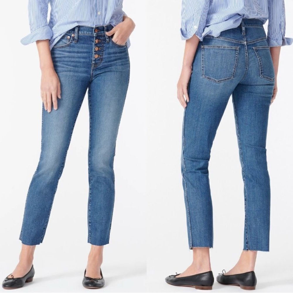 J. Crew Vintage Straight Jean Exposed Button Fly- Size 26